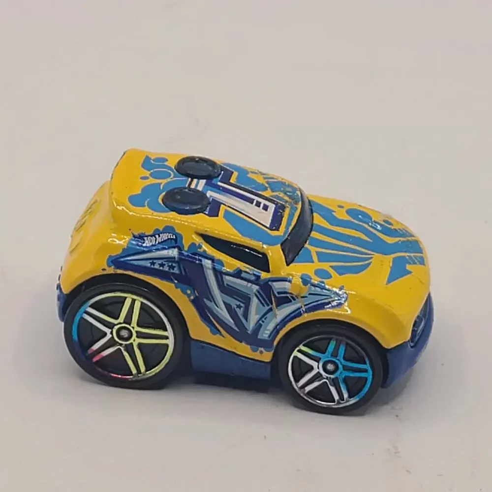 Hot Wheels Rocket Box Yellow & Blue Car Malaysia Loose